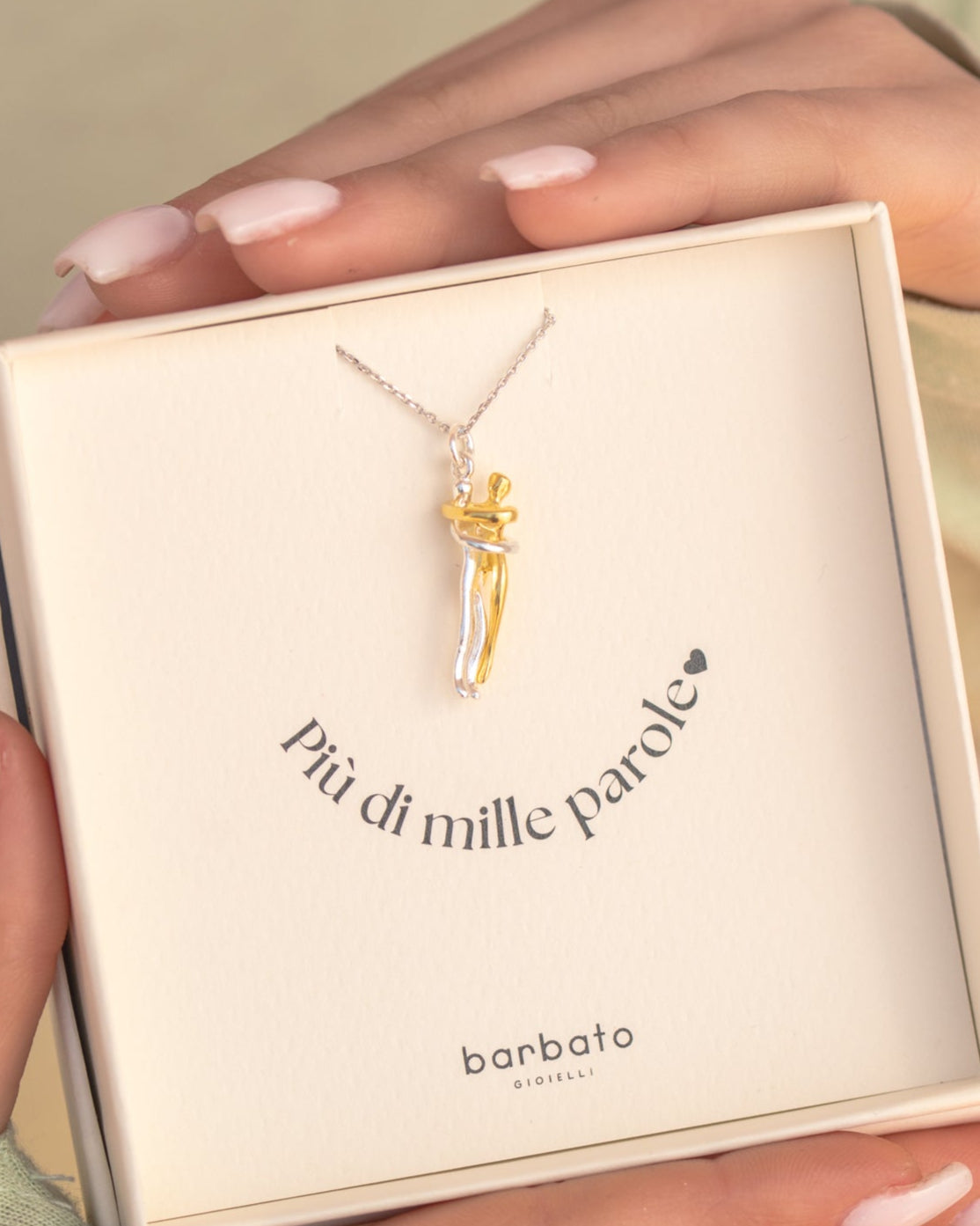 collana abbraccio lui e lei in argento 925 cll2193 collana abbraccio lui e lei in argento 925 cll2193