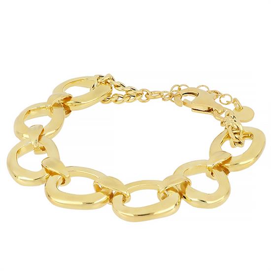 Bracciale a maglia ovale bombata - Argento 925
