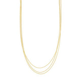 Collana Groumette a 3 fili - Argento 925