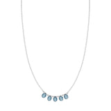 Collana con zirconi pendenti - Argento 925