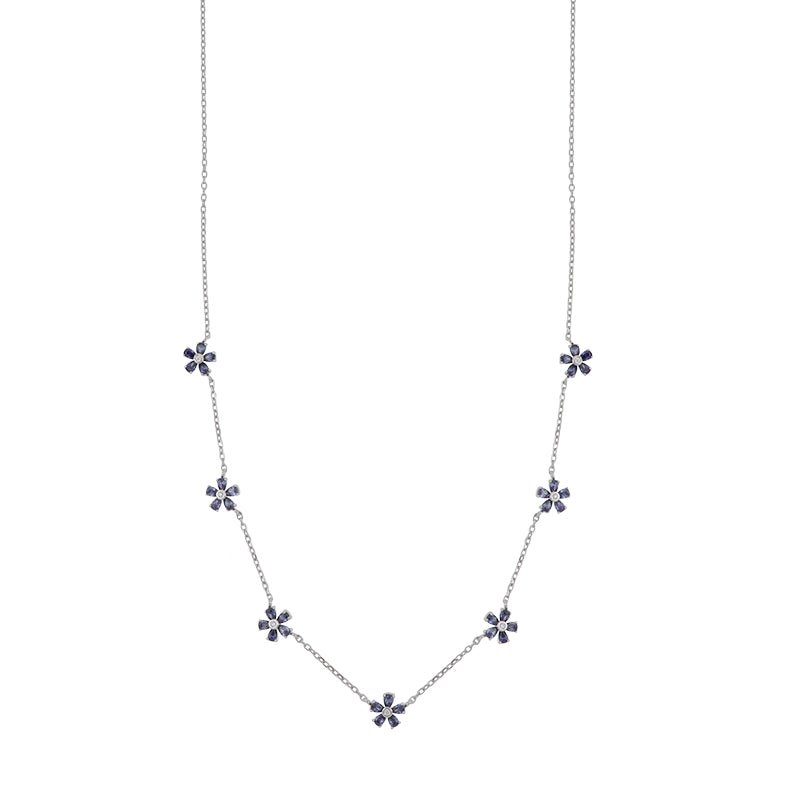 Collana girocollo con fiorellini Argento 925 - Barbato Gioielli