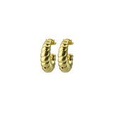 Orecchino cerchio intrecciato - Argento 925