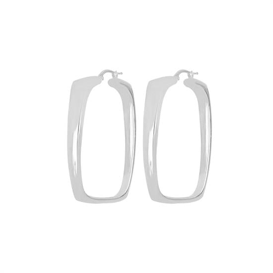 Orecchini rettangolari "Squad" - Argento 925