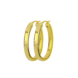 Orecchino ovale 25 mm - Argento 925