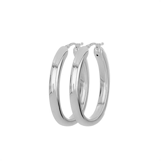 Orecchino ovale 25 mm - Argento 925