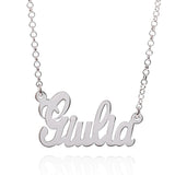 Collana con nome in corsivo