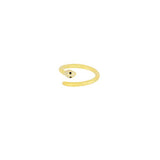 Anello donna regolabile shake on con zirconi - Barbato Gioielli