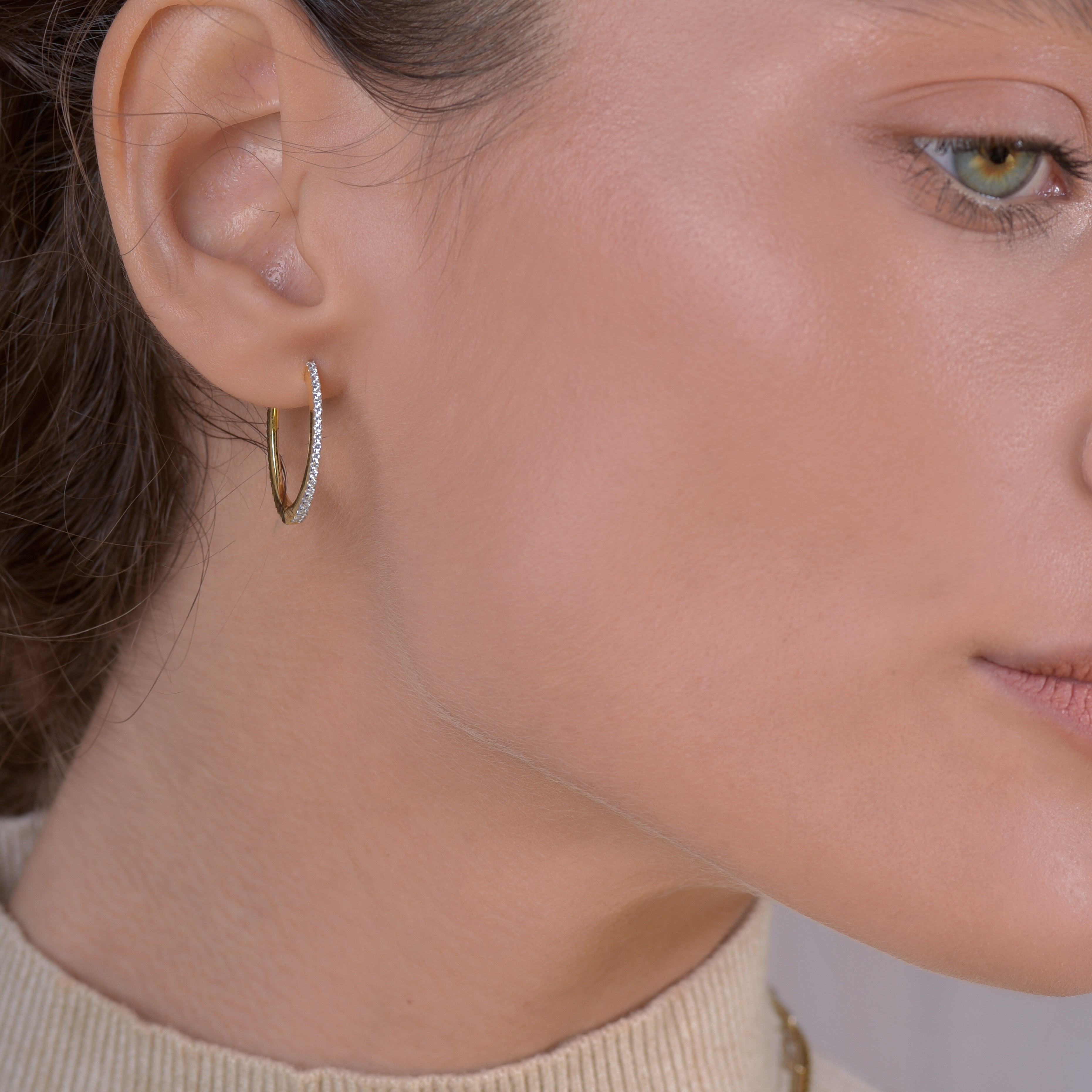 Orecchini Ovali con zirconi Marty - Barbato Gioielli