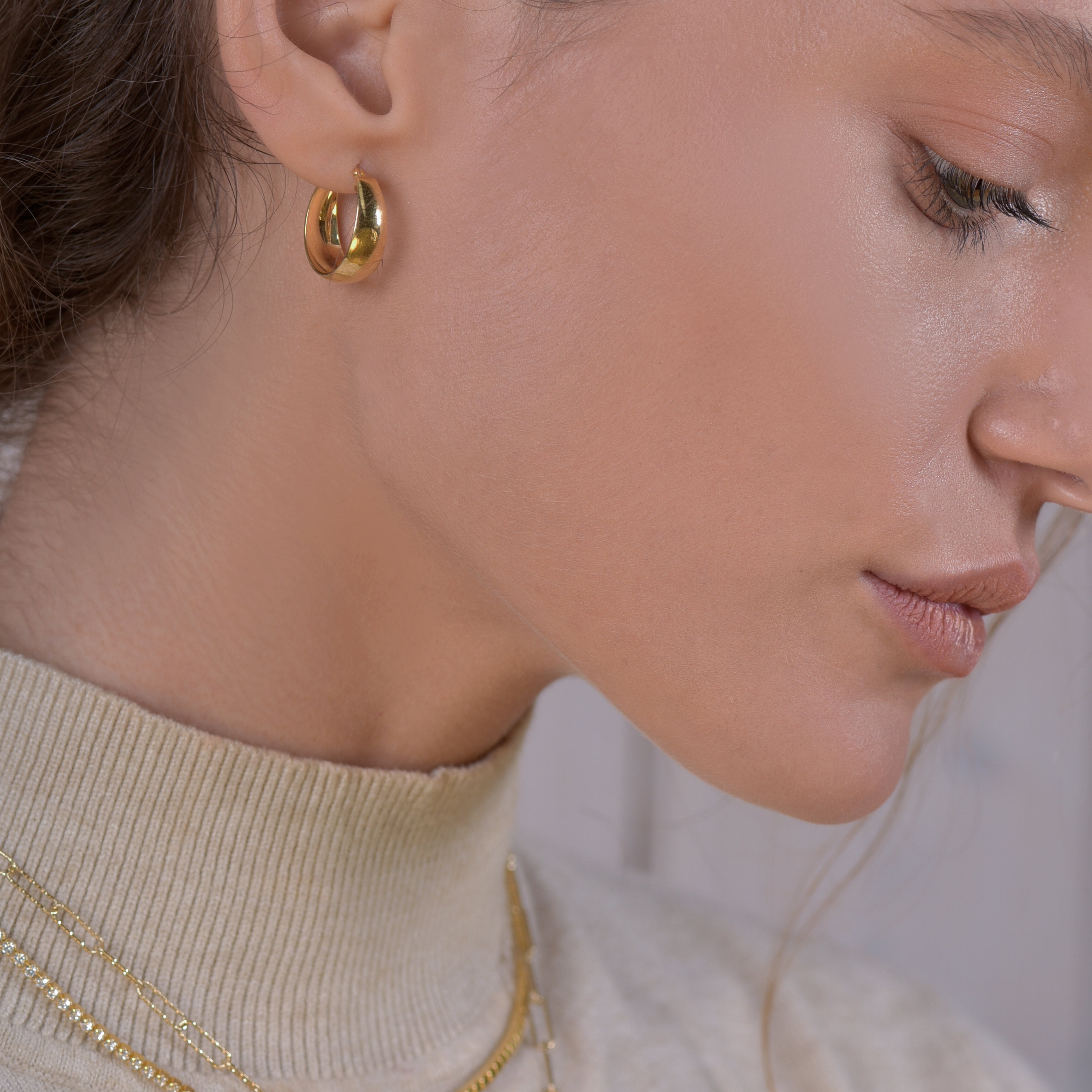 Orecchini a cerchio Mirta - Barbato Gioielli