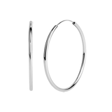 Orecchini a cerchio Essential in argento 925 anallergici 40 mm- Barbato Gioielli
