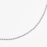 Collana Chain "FUNE" 3 mm- Acciaio inossidabile anallergico.