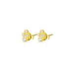 Piercing crocetta pallinata e zirconi Gold - Barbato Gioielli - Barbato Gioielli