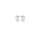 Piercing a cerchietto con doppia freccia zirconata Silver - "Arrow" - Barbato Gioielli - Barbato Gioielli