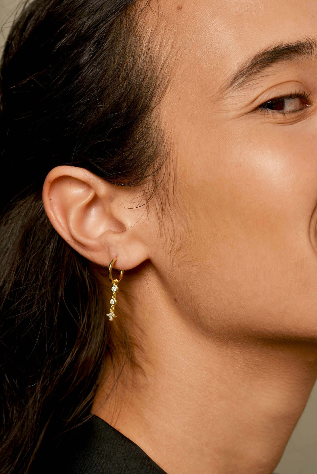 Orecchini stud semicerchio con pendenti Corail - Barbato Gioielli