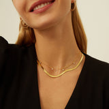 Collana donna dorata Wave 5 mm - Barbato Gioielli