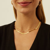 Collana donna dorata Wave 5 mm - Barbato Gioielli